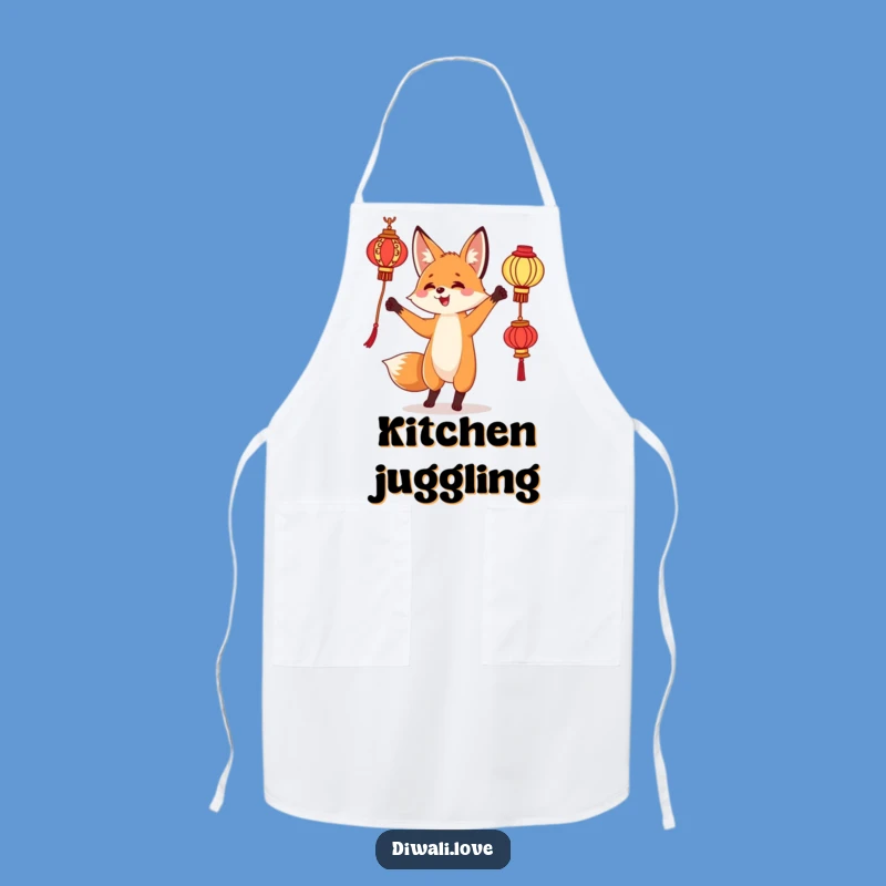 Funny Fox Lantern Apron - Curious Juggling Kitchen Wear