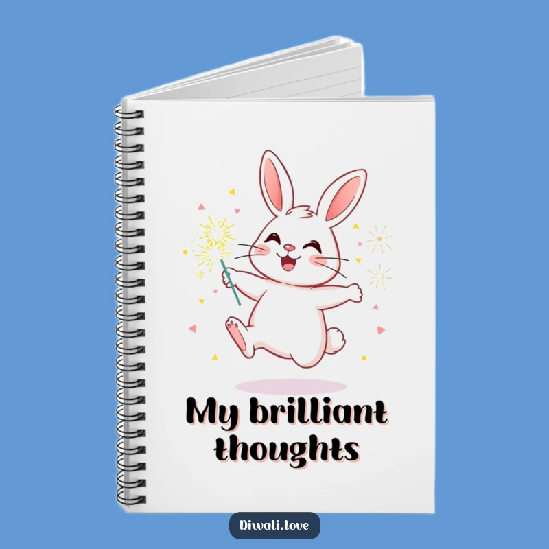 Funny Bunny Sparkler Notebook: Jot Down Ideas with Cheerful Flair